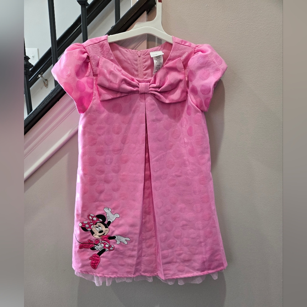 Disney Minnie Mouse Pink Dress, Girls size 7/8